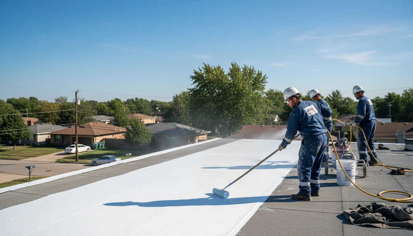 Commercial roof coating in Luther, MI near me